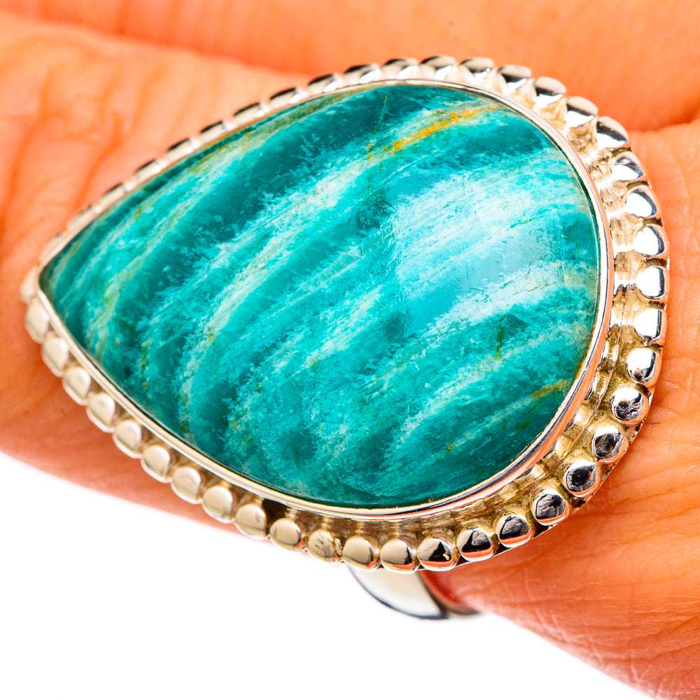 Amazonite Rings handcrafted by Ana Silver Co - RING102222