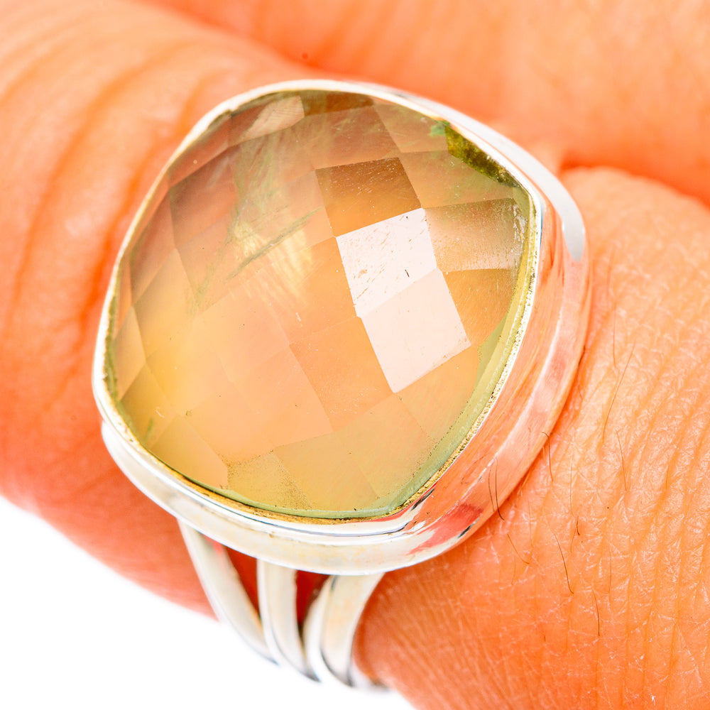 Prehnite Rings handcrafted by Ana Silver Co - RING102274