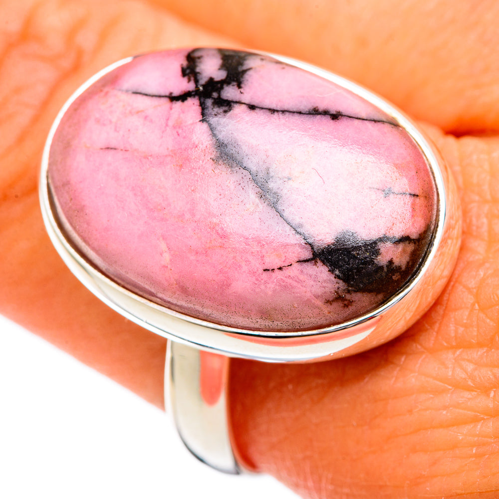 Rhodonite Rings handcrafted by Ana Silver Co - RING102280