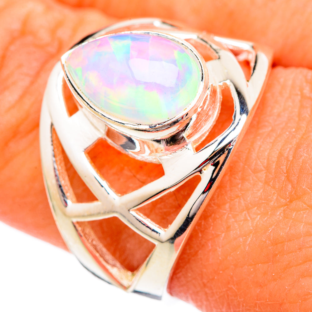 Ethiopian Opal Rings handcrafted by Ana Silver Co - RING102298