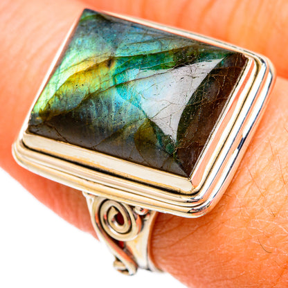 Labradorite Rings handcrafted by Ana Silver Co - RING102304