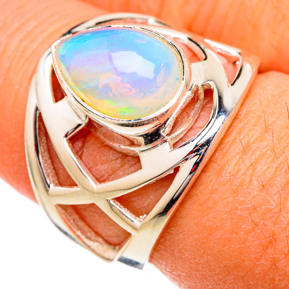 Ethiopian Opal Rings handcrafted by Ana Silver Co - RING102325