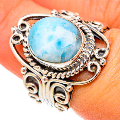 Larimar Rings handcrafted by Ana Silver Co - RING102327