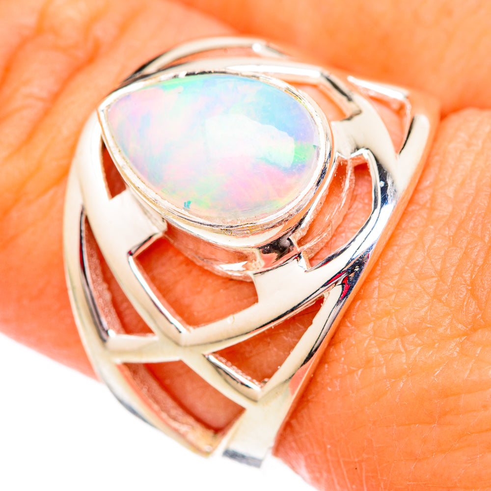 Ethiopian Opal Rings handcrafted by Ana Silver Co - RING102347