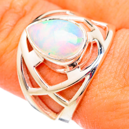 Ethiopian Opal Rings handcrafted by Ana Silver Co - RING102347