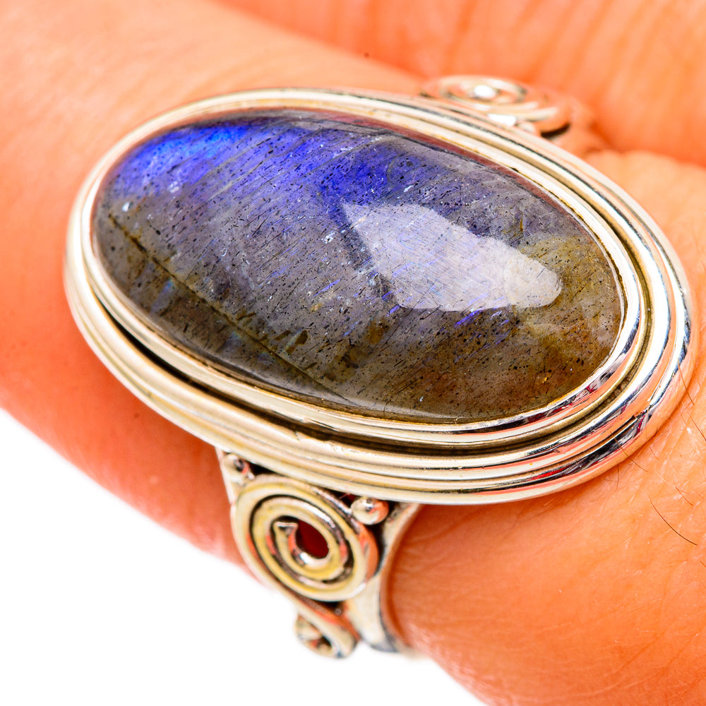 Labradorite Rings handcrafted by Ana Silver Co - RING102368