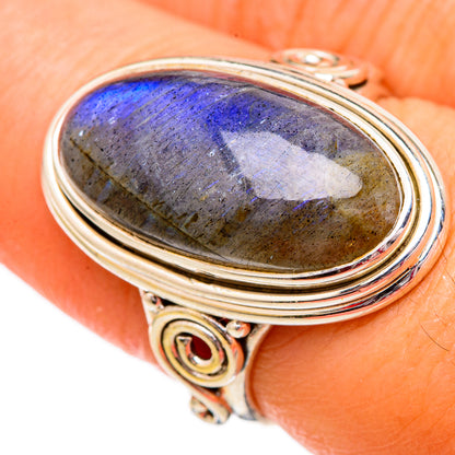 Labradorite Rings handcrafted by Ana Silver Co - RING102368