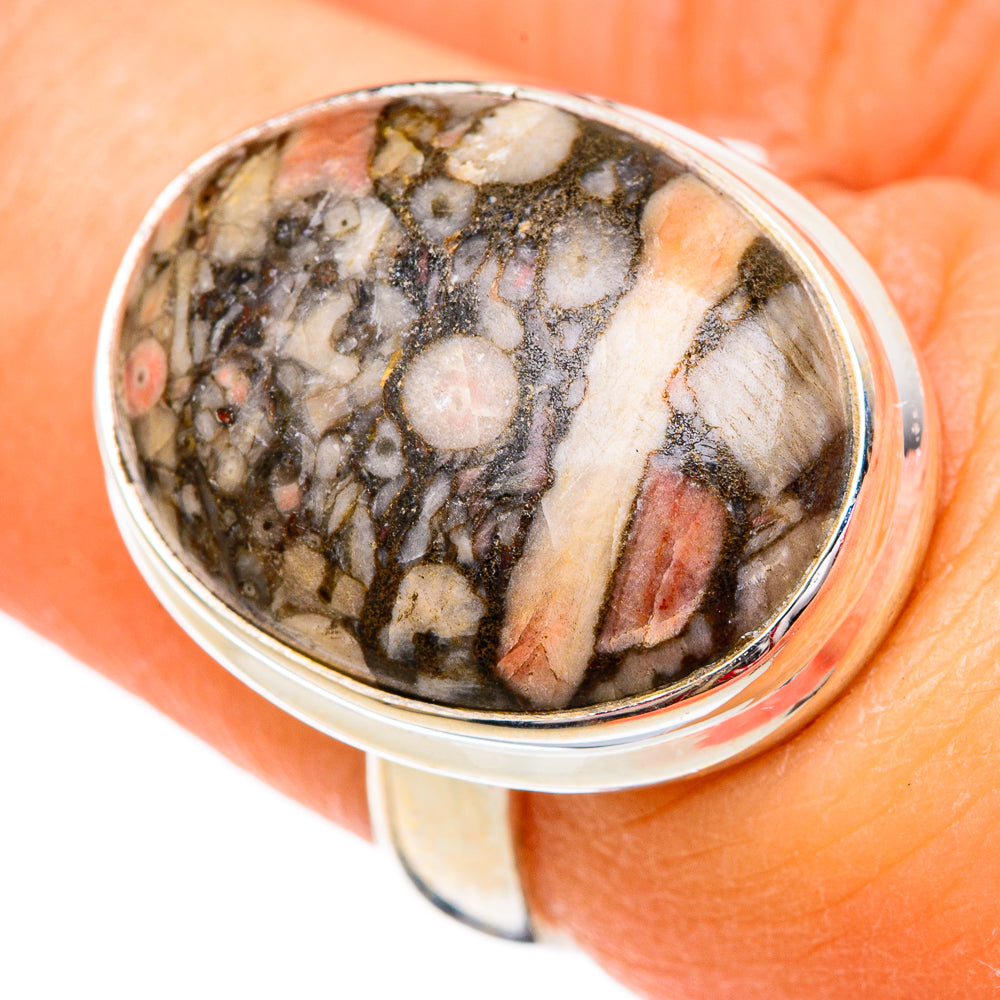 Crinoid Fossil Rings handcrafted by Ana Silver Co - RING102375