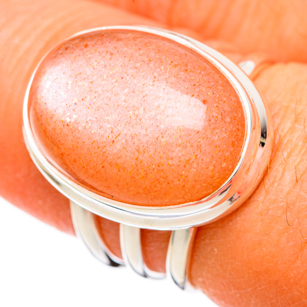 Sunstone Rings handcrafted by Ana Silver Co - RING102376