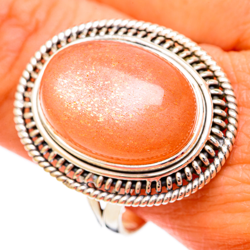 Sunstone Rings handcrafted by Ana Silver Co - RING102377