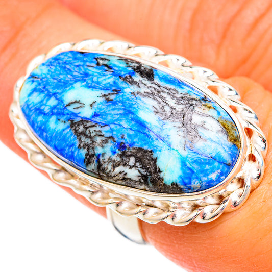 Blue Jasper Rings handcrafted by Ana Silver Co - RING102388