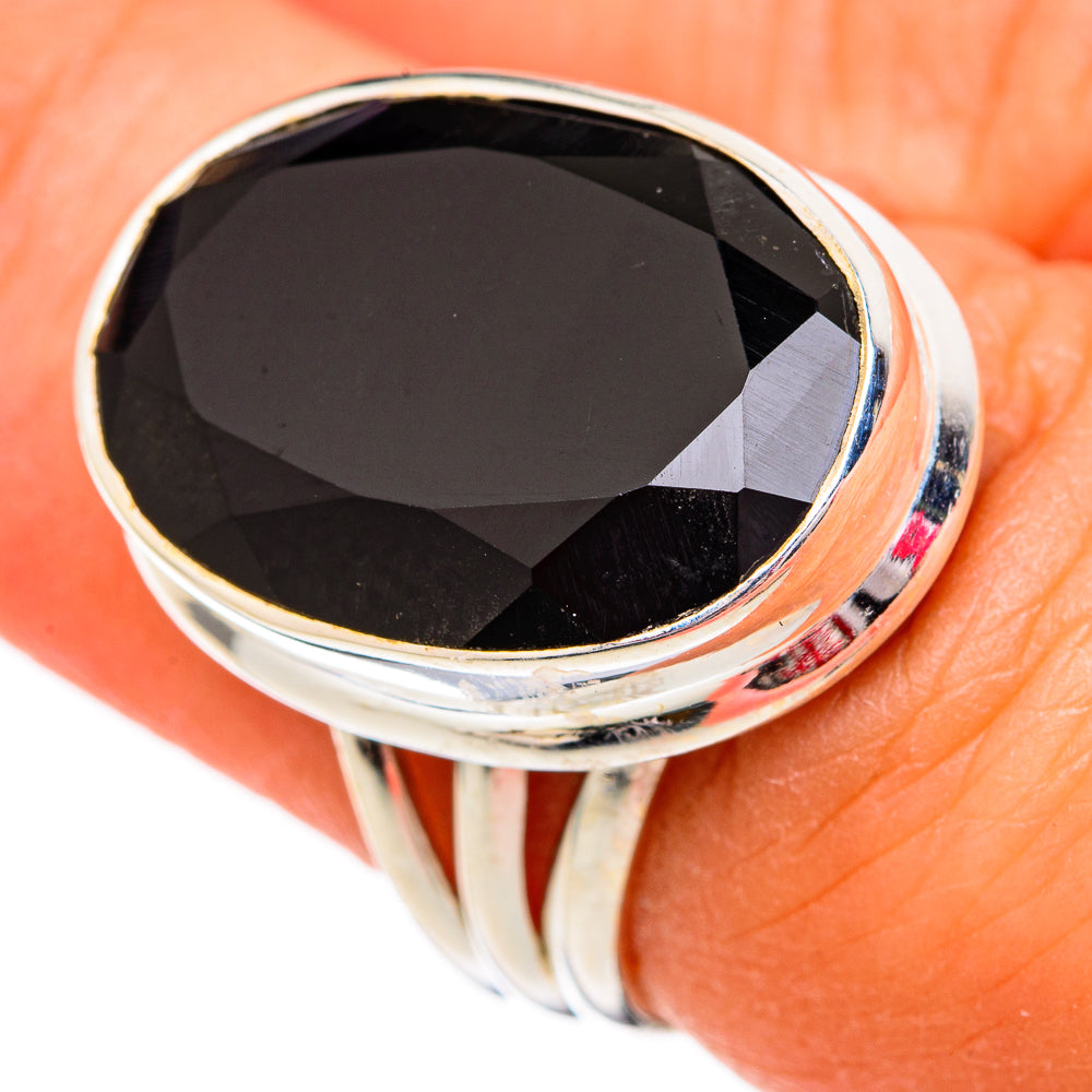 Black Onyx Rings handcrafted by Ana Silver Co - RING102398