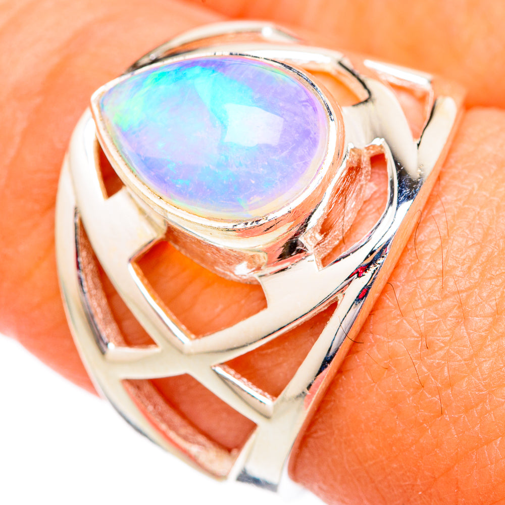 Ethiopian Opal Rings handcrafted by Ana Silver Co - RING102404