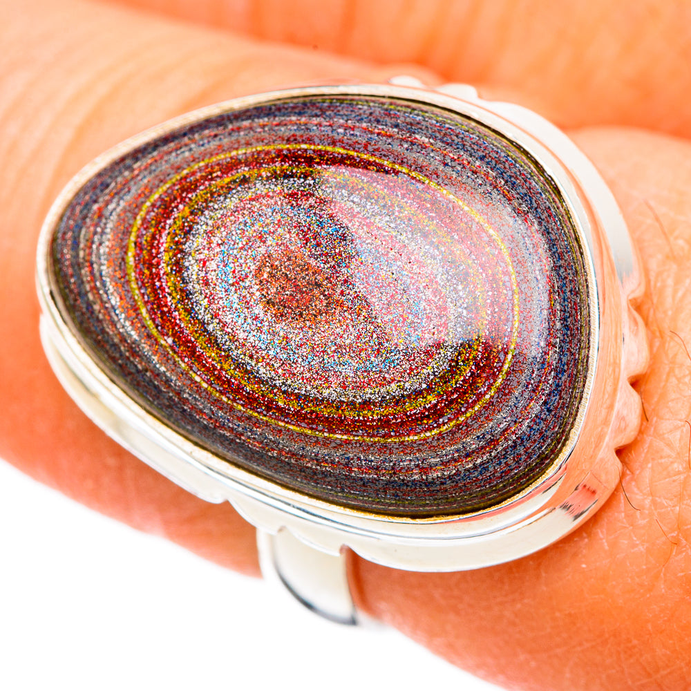 Fordite Rings handcrafted by Ana Silver Co - RING102413