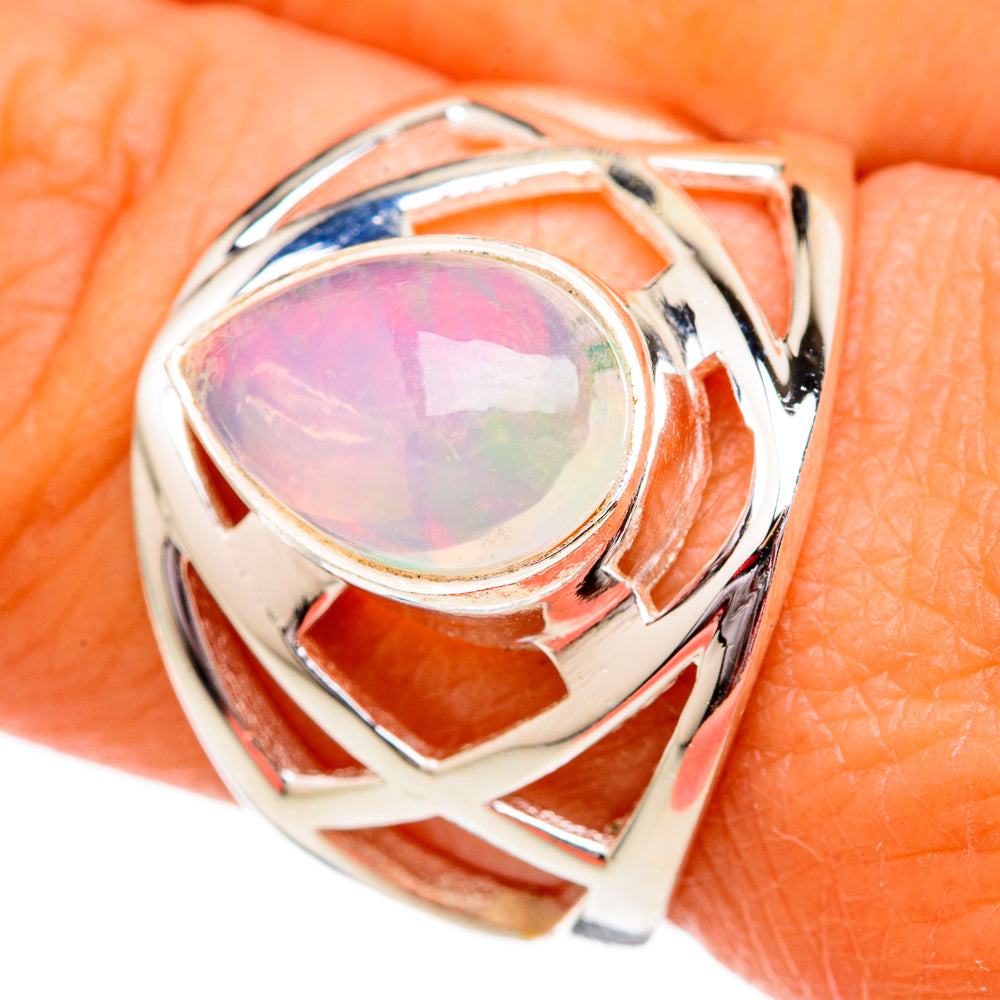 Ethiopian Opal Rings handcrafted by Ana Silver Co - RING102423