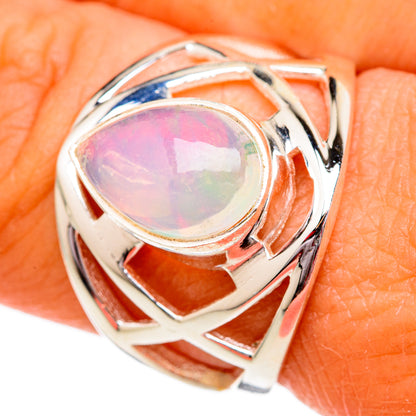 Ethiopian Opal Rings handcrafted by Ana Silver Co - RING102423