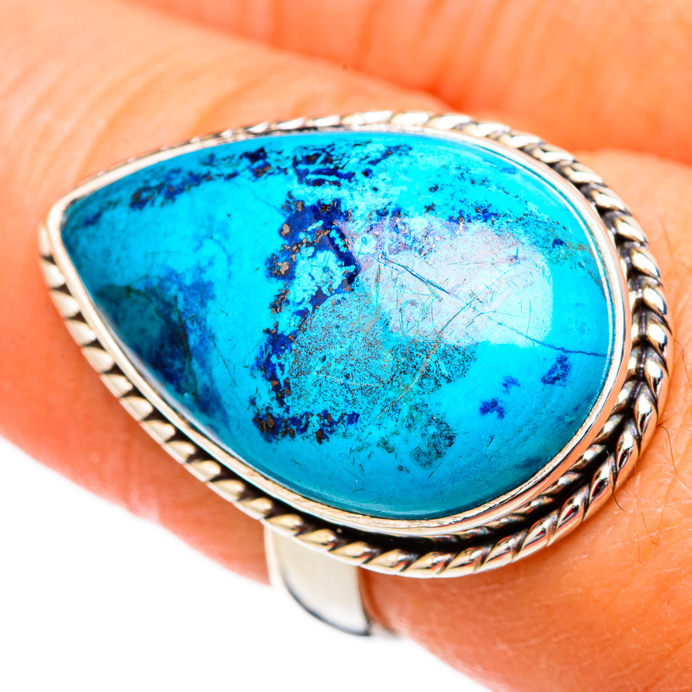 Azurite Rings handcrafted by Ana Silver Co - RING102427