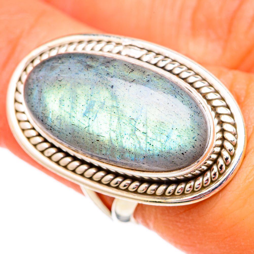 Labradorite Rings handcrafted by Ana Silver Co - RING102429
