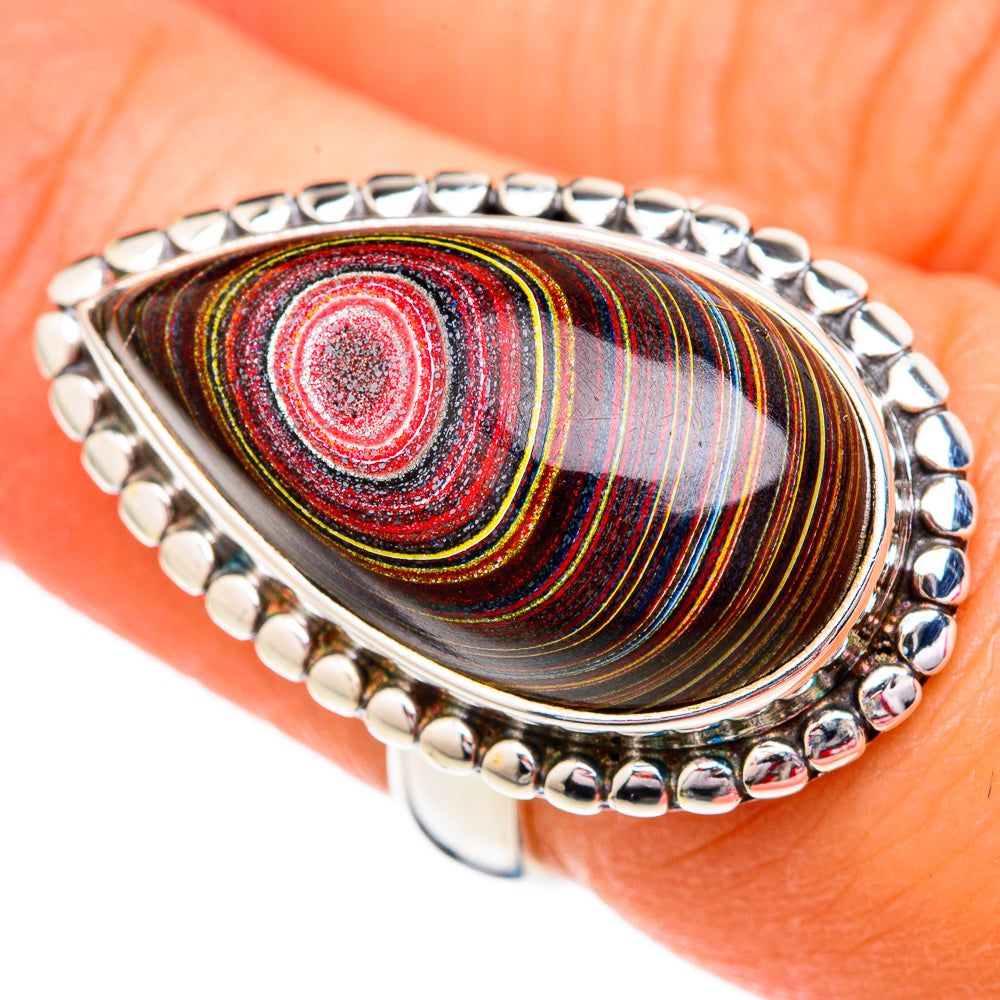 Fordite Rings handcrafted by Ana Silver Co - RING102431