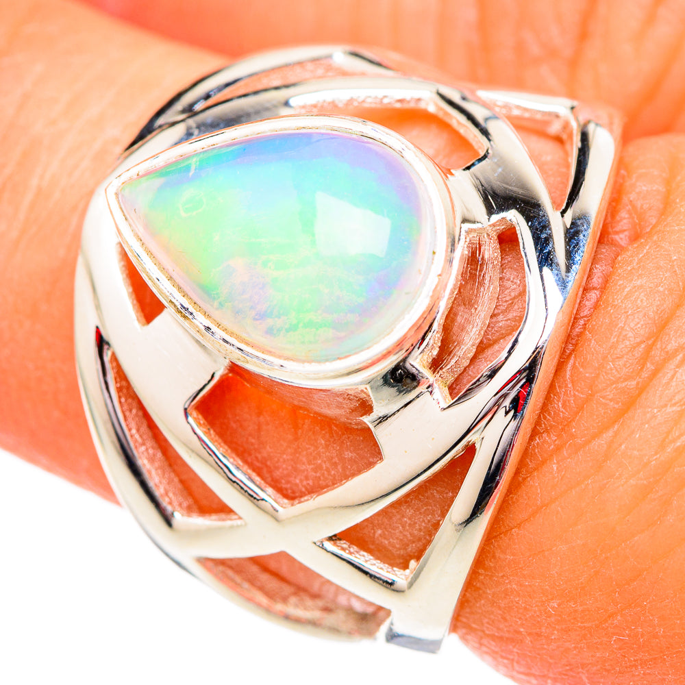 Ethiopian Opal Rings handcrafted by Ana Silver Co - RING102440