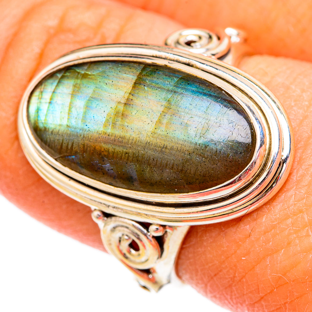 Labradorite Rings handcrafted by Ana Silver Co - RING102443