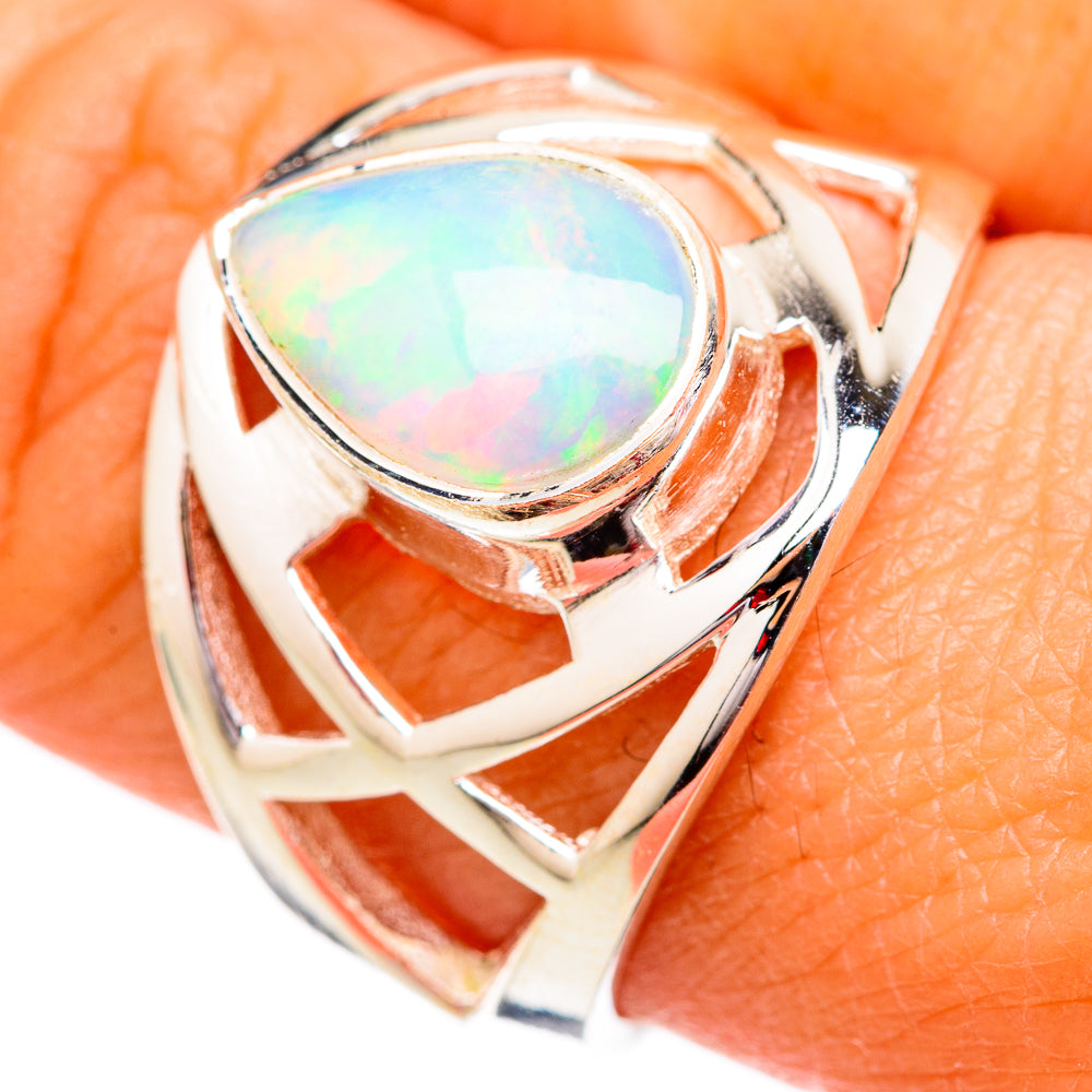 Ethiopian Opal Rings handcrafted by Ana Silver Co - RING102459