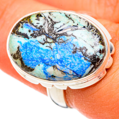 Blue Jasper Rings handcrafted by Ana Silver Co - RING102462