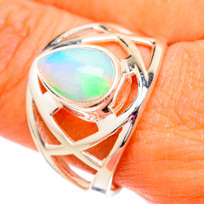 Ethiopian Opal Rings handcrafted by Ana Silver Co - RING102472