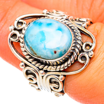 Larimar Rings handcrafted by Ana Silver Co - RING102489