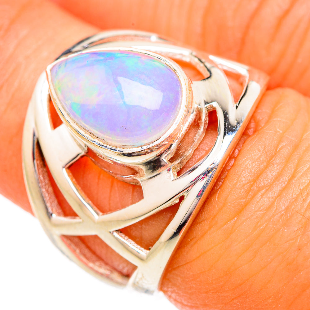 Ethiopian Opal Rings handcrafted by Ana Silver Co - RING102506