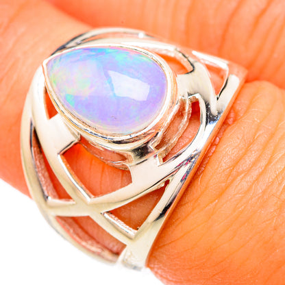 Ethiopian Opal Rings handcrafted by Ana Silver Co - RING102506