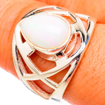 Ethiopian Opal Rings handcrafted by Ana Silver Co - RING102517