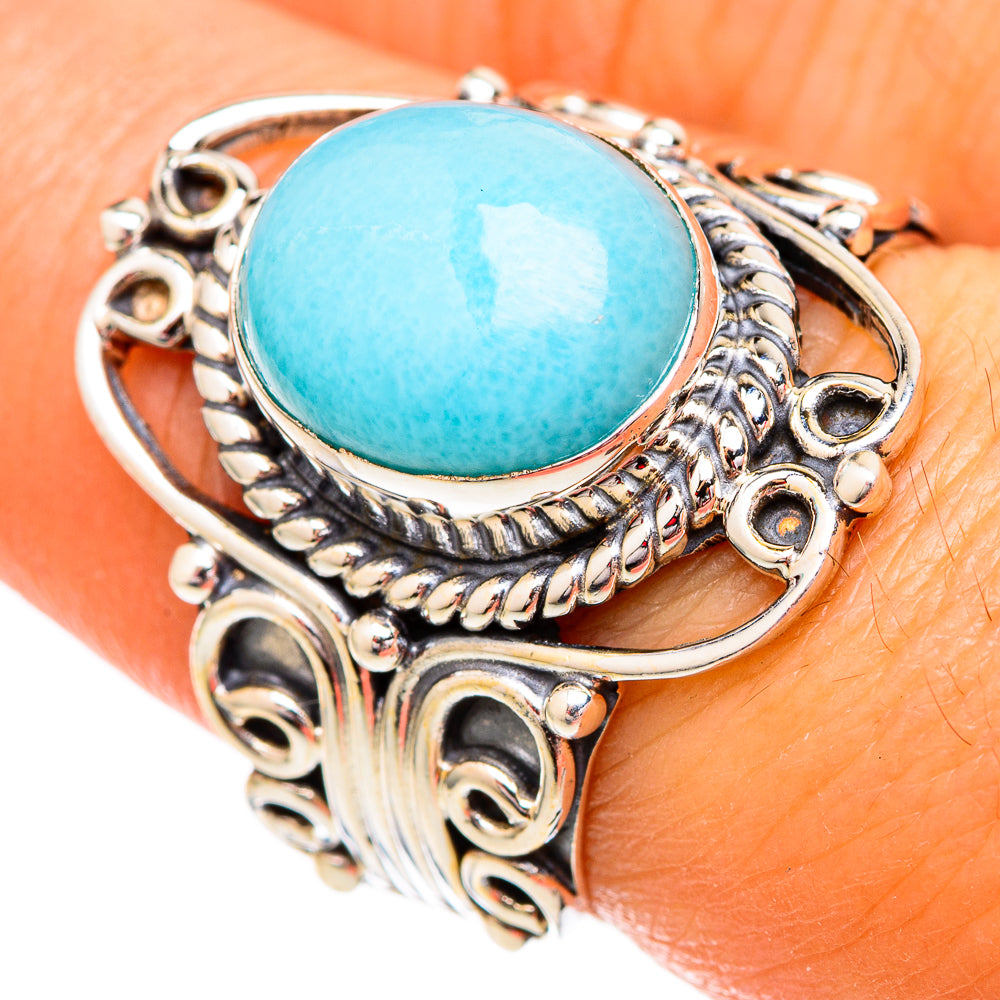 Larimar Rings handcrafted by Ana Silver Co - RING102518