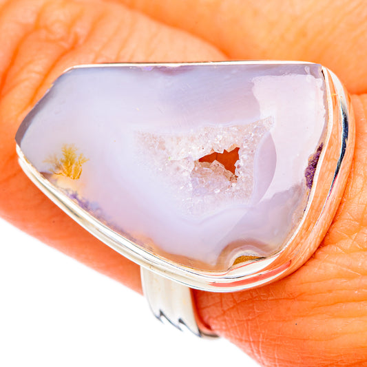 White Geode Slice Rings handcrafted by Ana Silver Co - RING102526