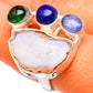 White Geode Slice Rings handcrafted by Ana Silver Co - RING102528