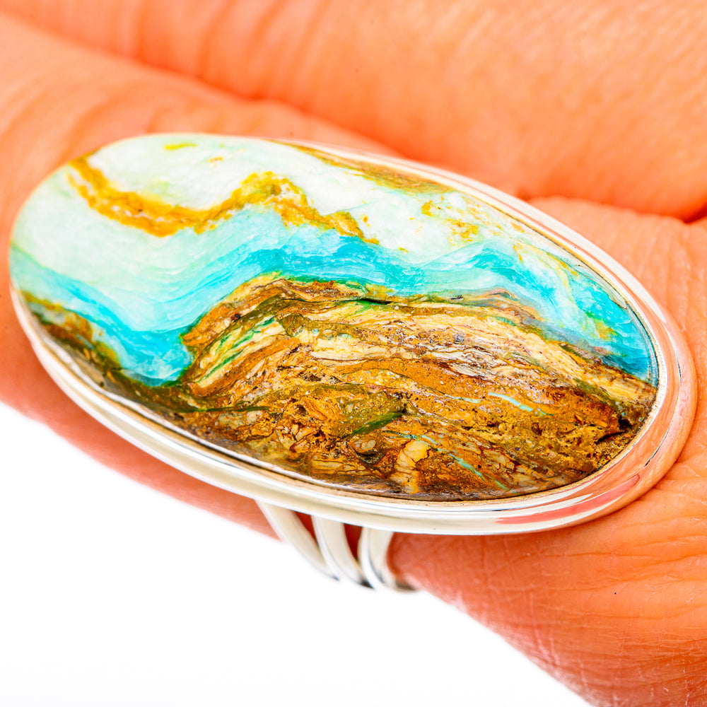 Peruvian Opal Rings handcrafted by Ana Silver Co - RING102534