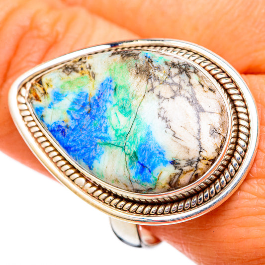 Blue Jasper Rings handcrafted by Ana Silver Co - RING102535