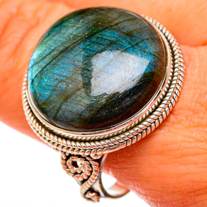 Labradorite Rings handcrafted by Ana Silver Co - RING102542