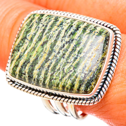 Lizard Jasper Rings handcrafted by Ana Silver Co - RING102548