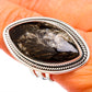 Golden Seraphinite Rings handcrafted by Ana Silver Co - RING102552