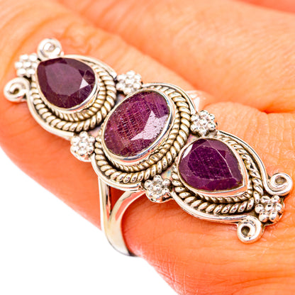 Ruby Rings handcrafted by Ana Silver Co - RING102555