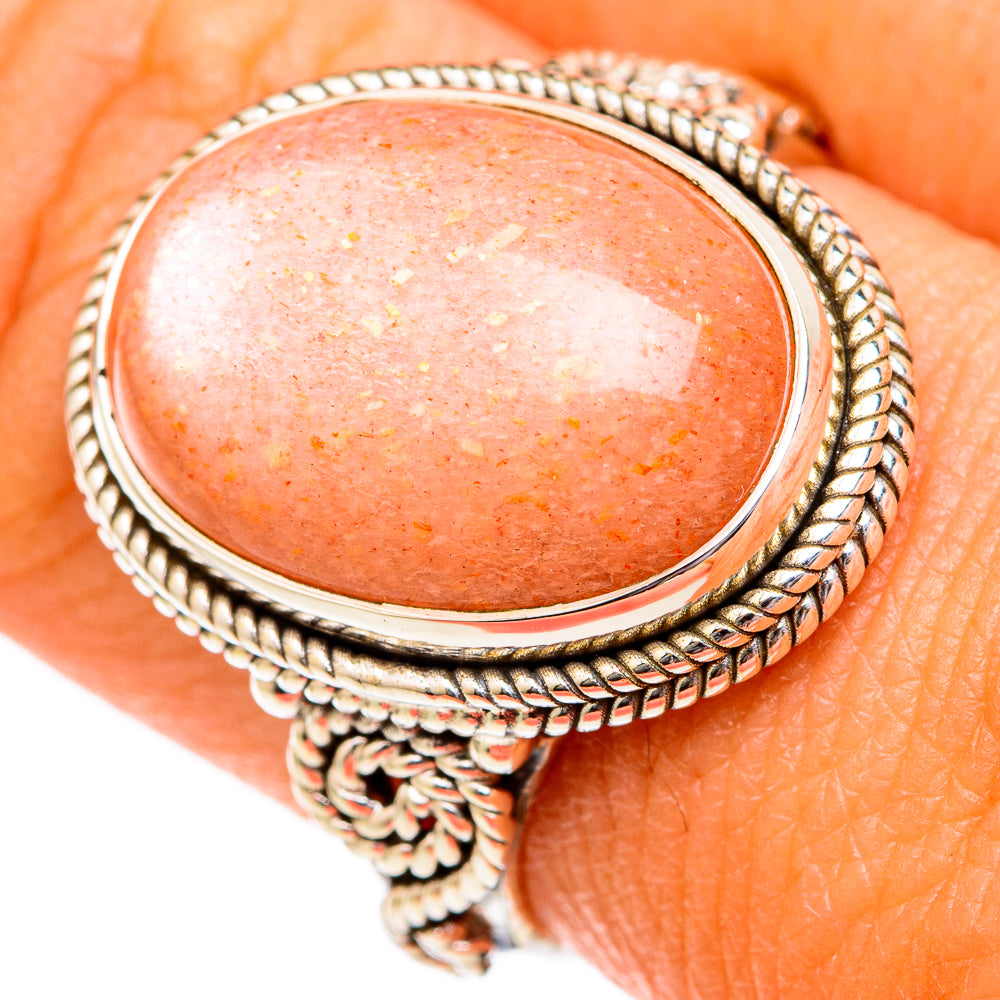 Sunstone Rings handcrafted by Ana Silver Co - RING102576