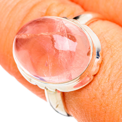Rose Quartz Rings handcrafted by Ana Silver Co - RING102578