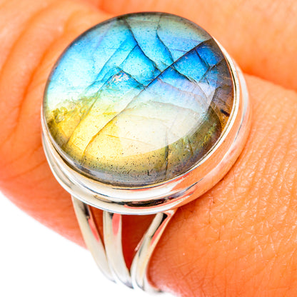 Labradorite Rings handcrafted by Ana Silver Co - RING102587