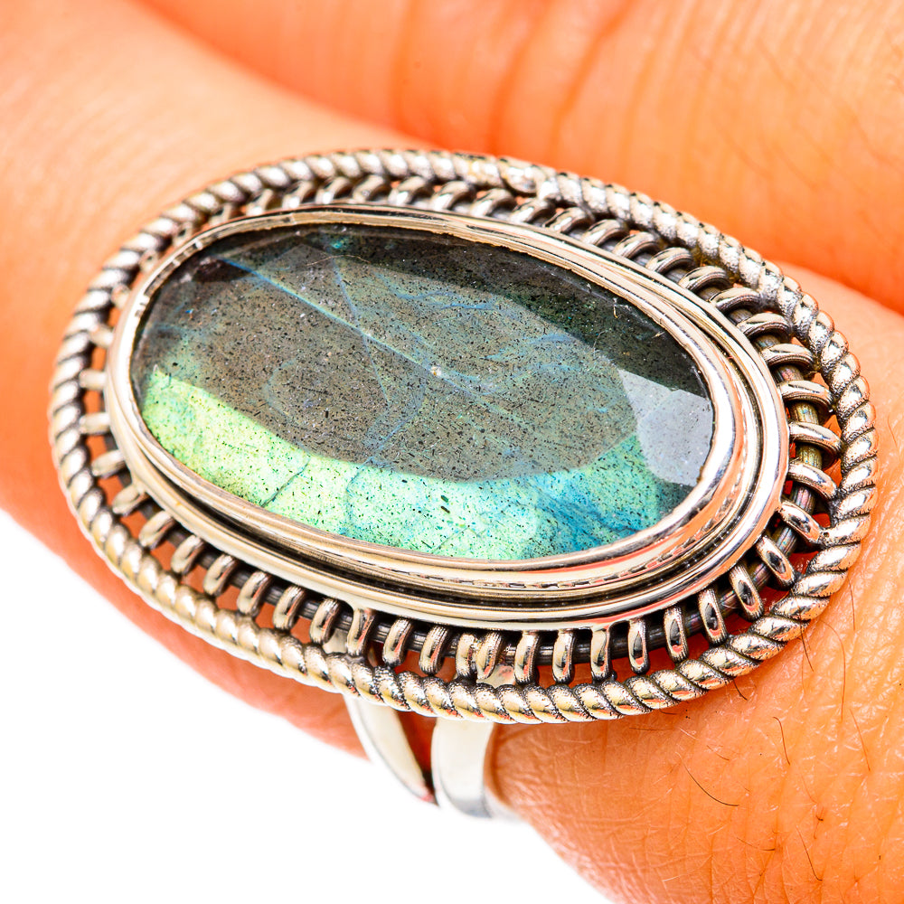 Labradorite Rings handcrafted by Ana Silver Co - RING102595
