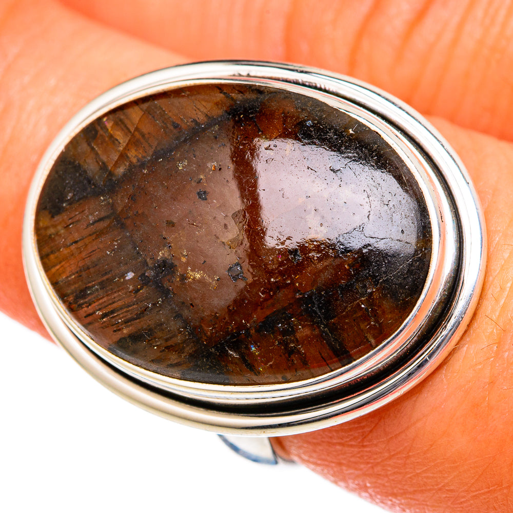 Chiastolite Rings handcrafted by Ana Silver Co - RING102597
