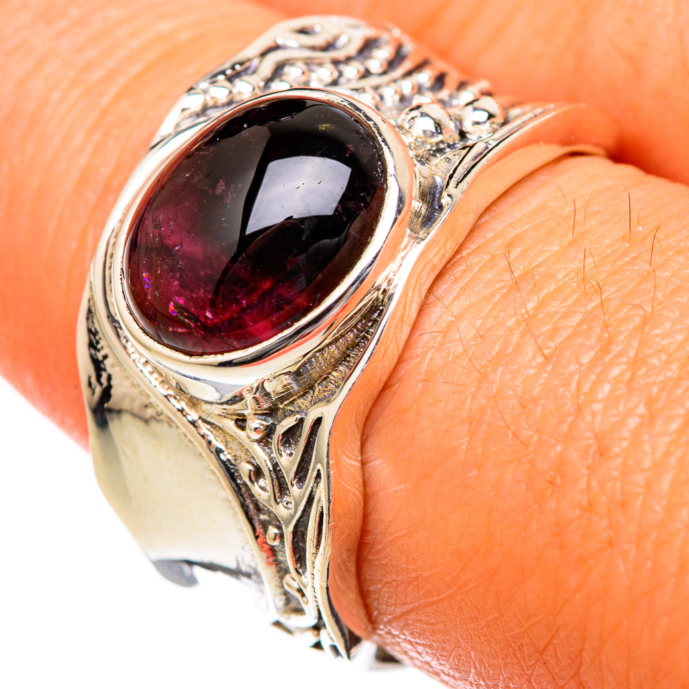 Pink Tourmaline Rings handcrafted by Ana Silver Co - RING102603