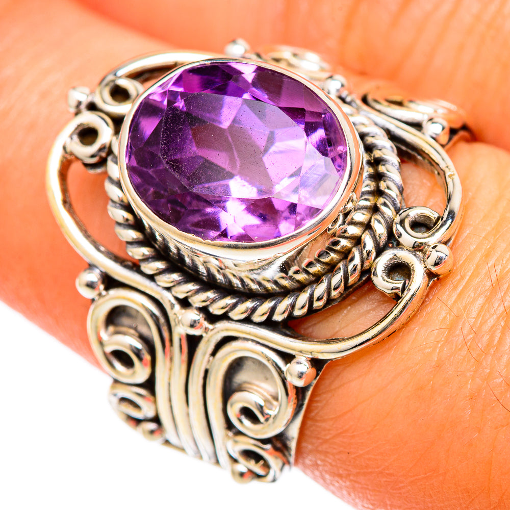 Amethyst Rings handcrafted by Ana Silver Co - RING102605