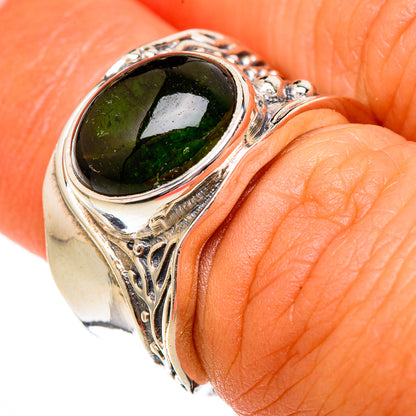 Green Tourmaline Rings handcrafted by Ana Silver Co - RING102618