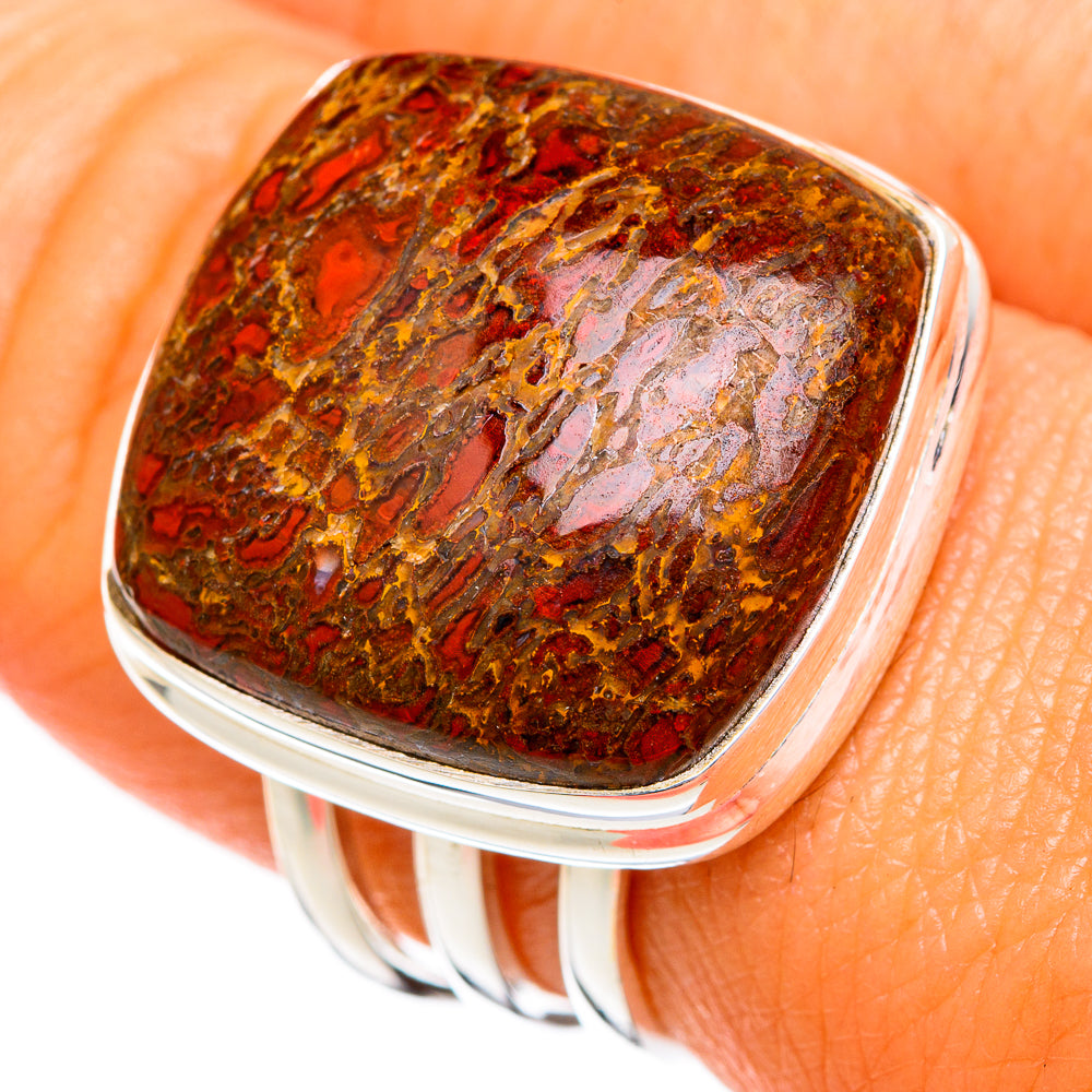 Dinosaur Bone Rings handcrafted by Ana Silver Co - RING102621